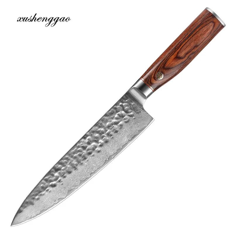 Damascus Knife 8" Blade - GERMAN CHEF
